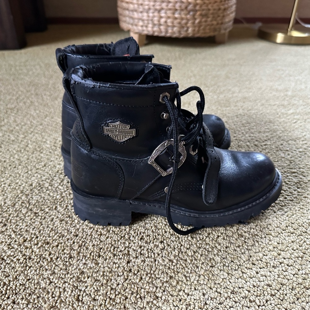 Harley-Davidson Black Combat Boots